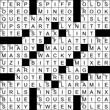 LA Times Crossword Answers Friday March 1st 2019