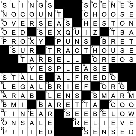 LA Times Crossword Answers Saturday March 2nd 2019