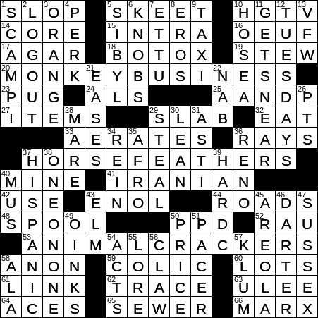 LA Times Crossword Answers Wednesday March 27th 2019