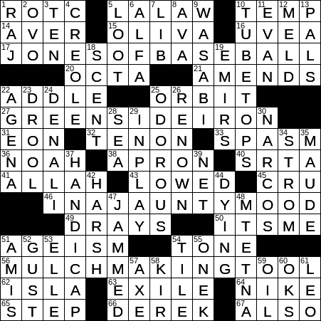 LA Times Crossword Answers Friday May 17th 2019
