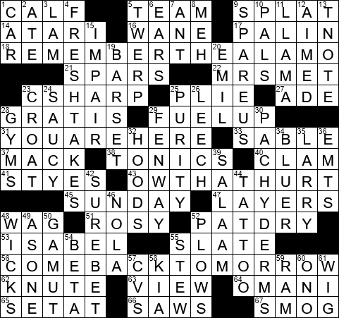 LA Times Crossword Answers Friday May 24th 2019