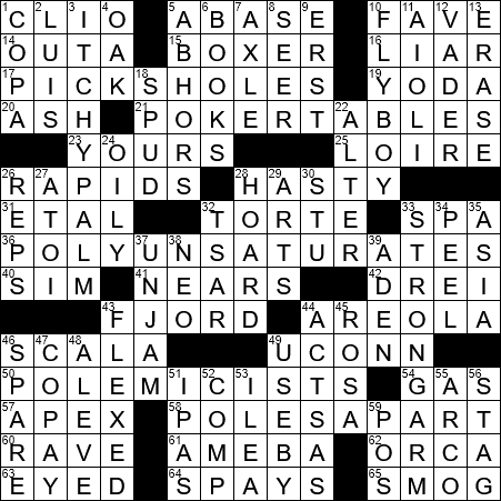 LA Times Crossword Answers Thursday May 9th 2019