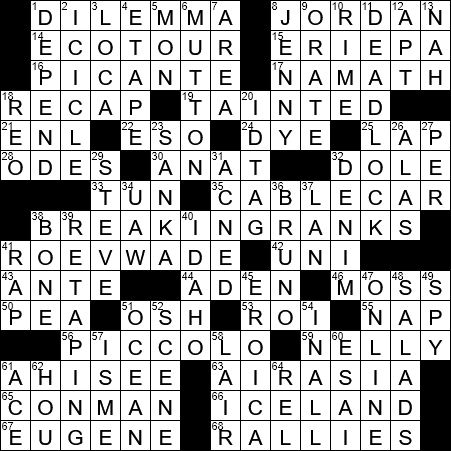 LA Times Crossword Answers Friday June 28th 2019