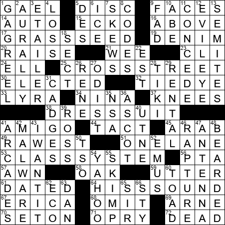 LA Times Crossword Answers Tuesday June 25th 2019