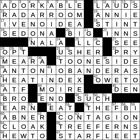 LA Times Crossword Answers Saturday August 17th 2019