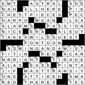 LA Times Crossword Answers Friday May 15th 2020
