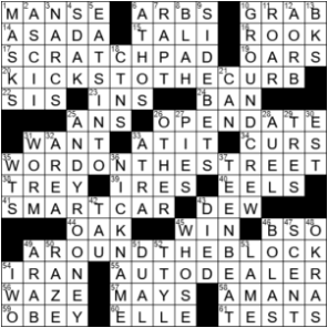 LA Times Crossword Answers Monday May 18th 2020