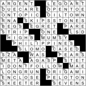 LA Times Crossword Answers Saturday May 16th 2020