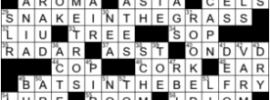 LA Times Crossword Answers Tuesday May 12th 2020