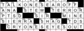 LA Times Crossword Answers Wednesday May 20th 2020