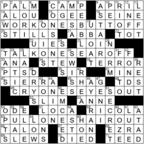 LA Times Crossword Answers Wednesday May 20th 2020