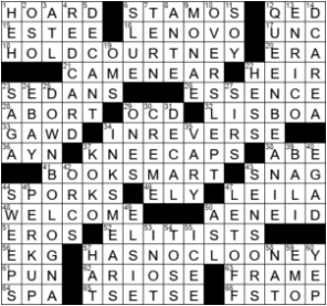 LA Times Crossword Answers Friday July 10th 2020