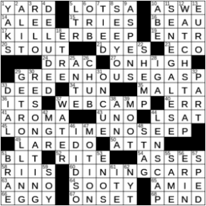 LA Times Crossword Answers Friday July 31st 2020