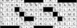 LA Times Crossword Answers Friday August 21st 2020