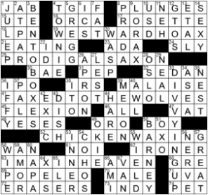 LA Times Crossword Answers Friday August 28th 2020