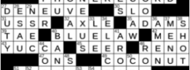 LA Times Crossword Answers Monday August 10th 2020