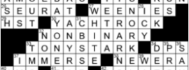 LA Times Crossword Answers Saturday August 15th 2020