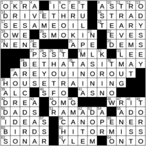 LA Times Crossword Answers Saturday August 1st 2020