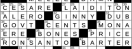 LA Times Crossword Answers Saturday August 8th 2020
