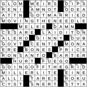 LA Times Crossword Answers Saturday August 8th 2020