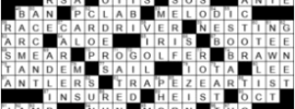 LA Times Crossword Answers Sunday August 16th 2020