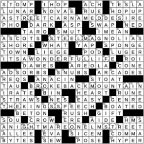 LA Times Crossword Answers Sunday August 2nd 2020