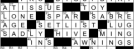 LA Times Crossword Answers Tuesday August 18th 2020