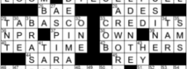 LA Times Crossword Answers Wednesday August 19th 2020