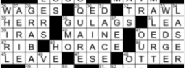 LA Times Crossword Answers Wednesday August 26th 2020