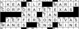 LA Times Crossword Answers Friday September 11th 2020