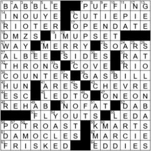 LA Times Crossword Answers Saturday September 12th 2020