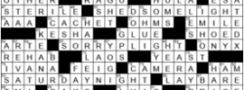 LA Times Crossword Answers Sunday September 13th 2020