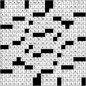 LA Times Crossword Answers Sunday September 6th 2020
