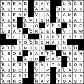 LA Times Crossword Answers Tuesday September 15th 2020
