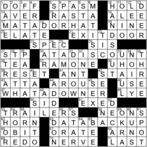 LA Times Crossword Answers Tuesday September 1st 2020