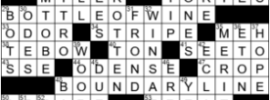 LA Times Crossword Answers Tuesday September 29th 2020