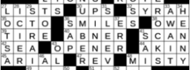 LA Times Crossword Answers Tuesday September 8th 2020