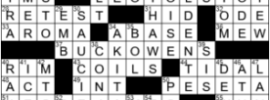 LA Times Crossword Answers Wednesday September 30th 2020