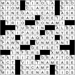 LA Times Crossword Answers Friday October 23rd 2020