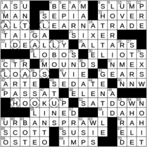 LA Times Crossword Answers Friday October 30th 2020