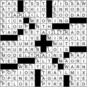 LA Times Crossword Answers Monday October 26th 2020