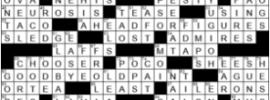LA Times Crossword Answers Sunday October 11th 2020