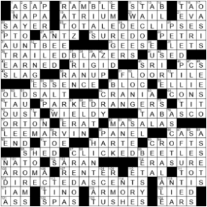 LA Times Crossword Answers Sunday October 18th 2020