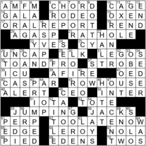 LA Times Crossword Answers Thursday October 22nd 2020