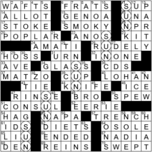 LA Times Crossword Answers Tuesday October 13th 2020