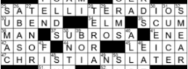 LA Times Crossword Answers Tuesday October 20th 2020