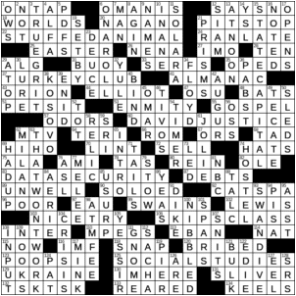 LA Times Crossword Answers Sunday November 29th 2020