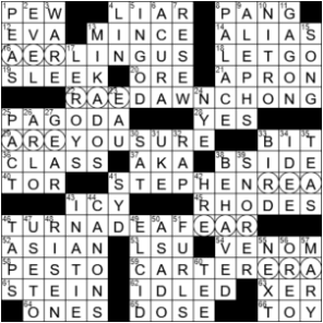 LA Times Crossword Answers Tuesday November 10th 2020