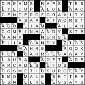 LA Times Crossword Answers Wednesday November 11th 2020