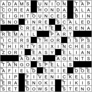 LA Times Crossword Answers Thursday December 17th 2020th